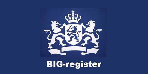 Linda Dijkstra is ingeschreven in het BIG register